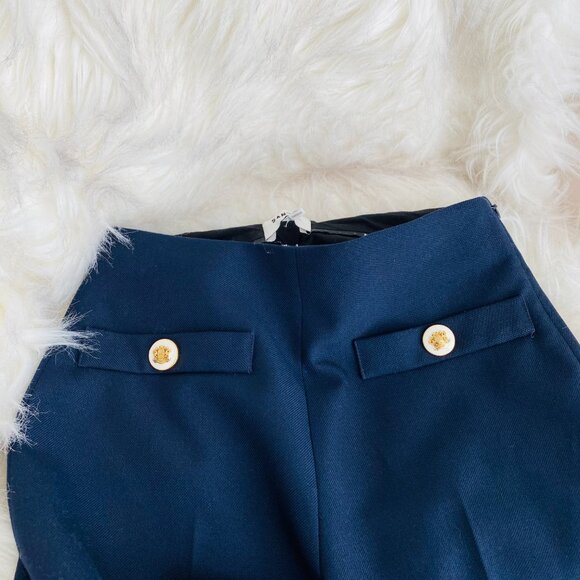 Sandro Navy Alessi Wide Leg Pants (NWOT) - Picture 7 of 10